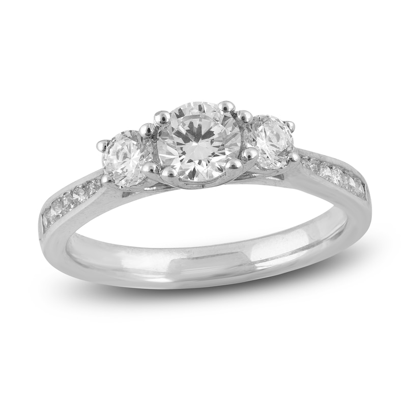 Main Image 1 of Diamond Engagement Ring 1 ct tw Round 14K White Gold