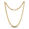 Thumbnail Image 1 of Men's Solid Mariner Link Necklace 14K Yellow Gold 6.9mm 22"