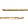 Thumbnail Image 3 of Men's Solid Mariner Link Necklace 14K Yellow Gold 6.9mm 22"