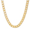 Thumbnail Image 0 of Men's Solid Square Curb Link Necklace 14K Yellow Gold 22" 7mm
