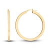 Thumbnail Image 1 of Polished Square Hoop Earrings 14K Yellow Gold 40mm