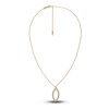Thumbnail Image 1 of Solid Diamond-Cut Oval Necklace 14K Yellow Gold 18&quot; Adjustable