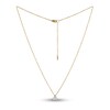 Thumbnail Image 2 of Solid Diamond-Cut Bead Necklace Set 14K Yellow Gold 18" Adjustable