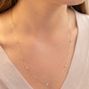 Thumbnail Image 3 of Diamond-Cut Bead Station Necklace 14K Yellow Gold 22"