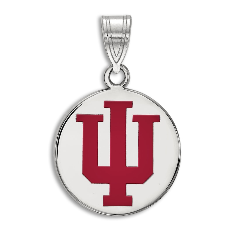Indiana University Enamel Charm Sterling Silver