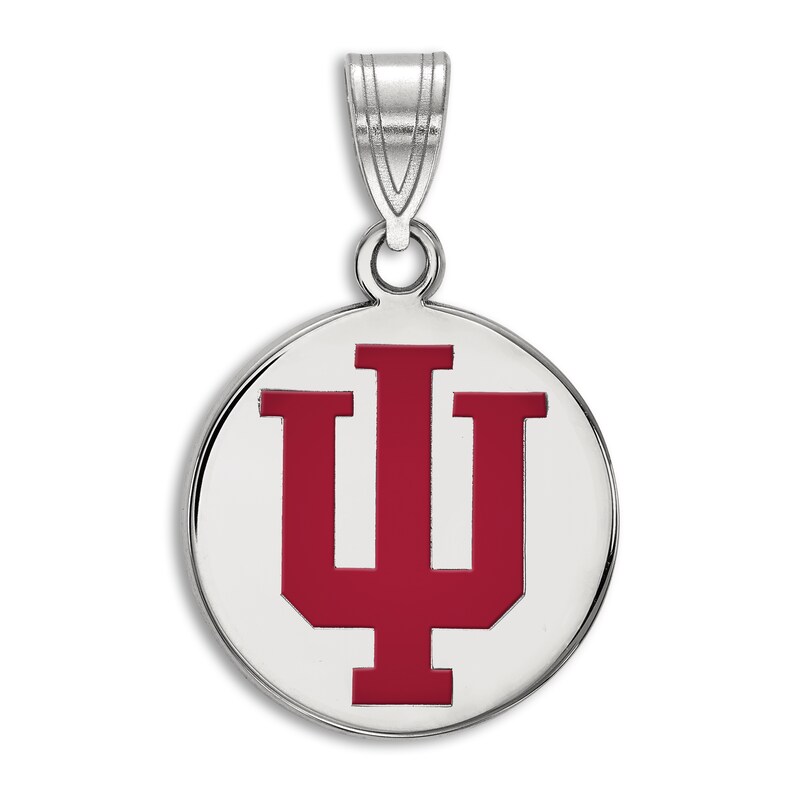 Indiana University Enamel Charm Sterling Silver