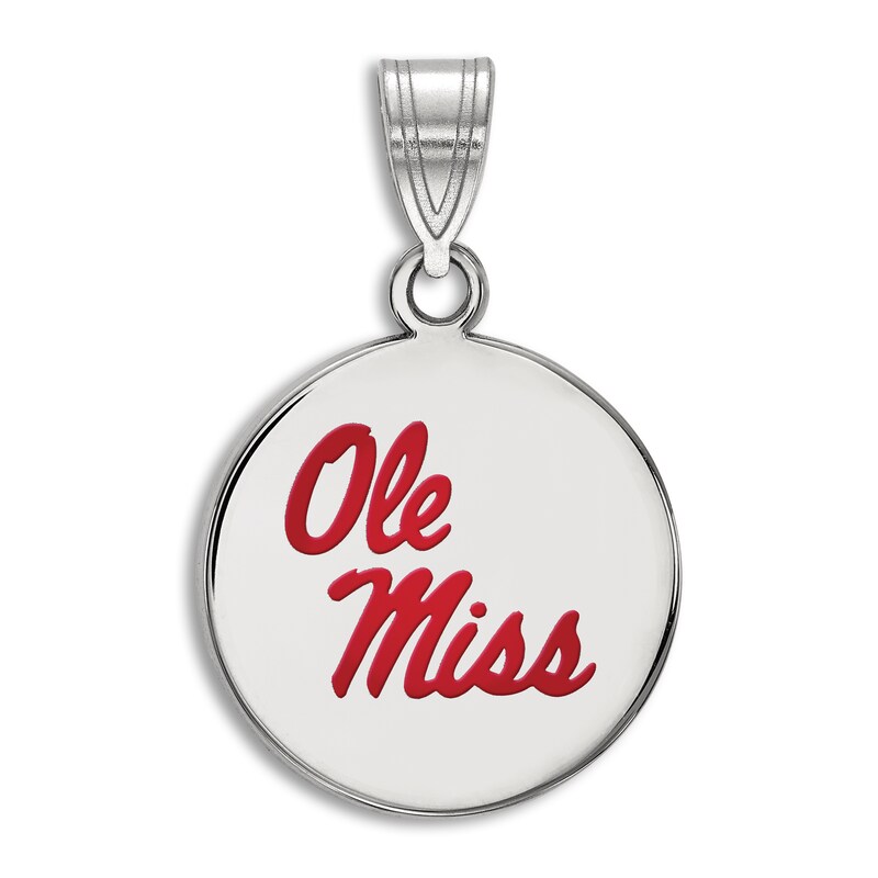 University of Mississippi Enamel Charm Sterling Silver
