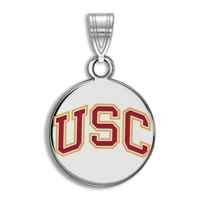 Main Image 1 of University of Soutn California Enamel Charm Sterling Silver
