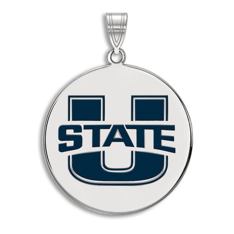 Main Image 1 of Utah State University Enamel Charm Sterling Silver