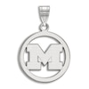Thumbnail Image 1 of University of Michigan Enamel Charm Sterling Silver