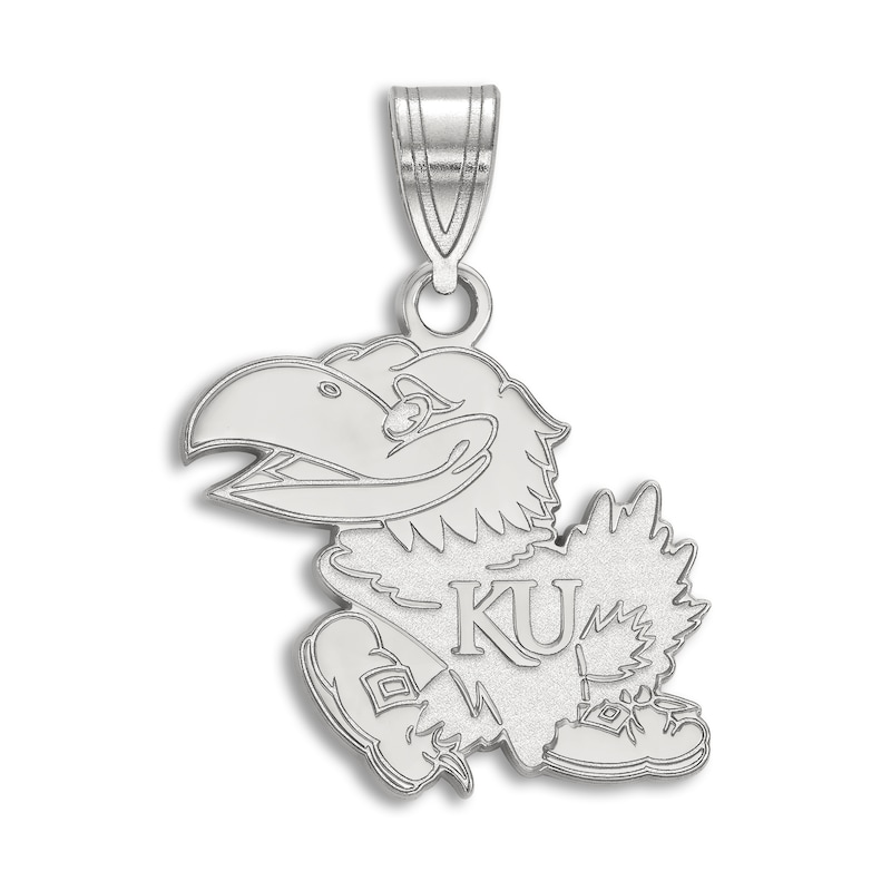 Main Image 1 of University of Kansas Enamel Charm Sterling Silver