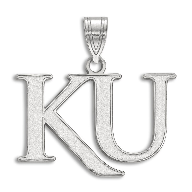 Main Image 1 of University of Kansas Enamel Charm Sterling Silver
