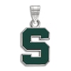 Thumbnail Image 1 of Michigan State University Enamel Charm Sterling Silver