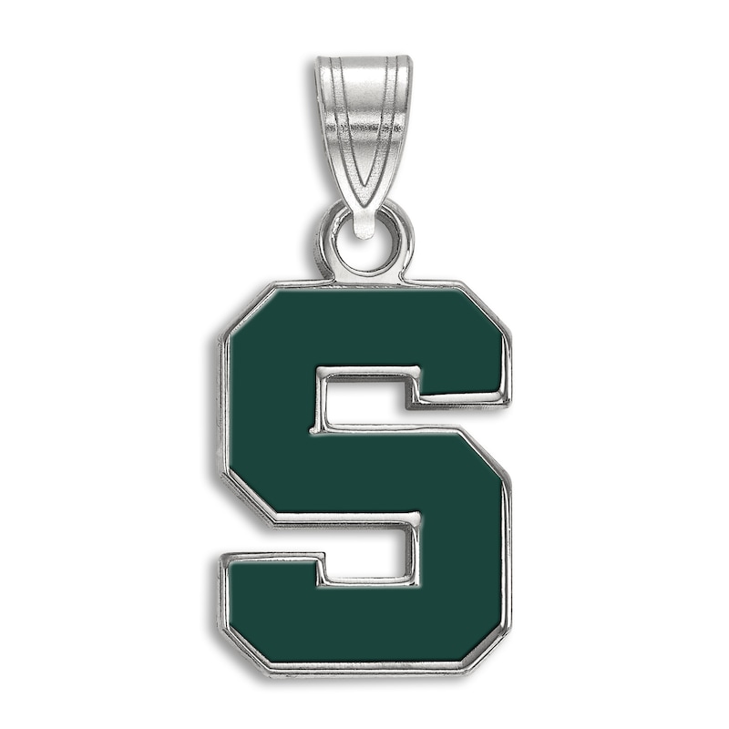 Michigan State University Enamel Charm Sterling Silver