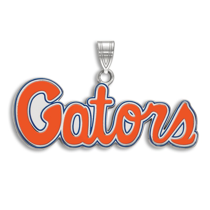 Main Image 1 of University of Florida Enamel Charm Sterling Silver