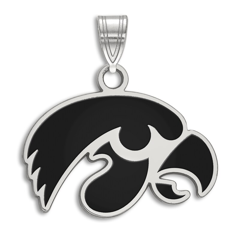 Main Image 1 of University of Iowa Enamel Charm Sterling Silver