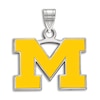 University of Michigan Enamel Charm Sterling Silver