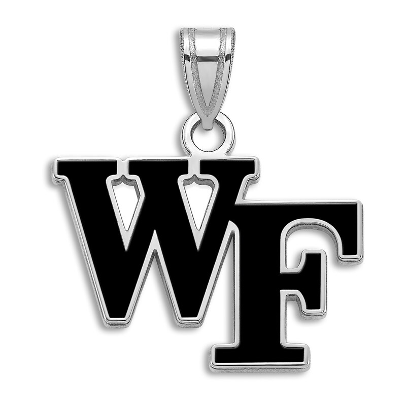Main Image 1 of Wake Forest University Enamel Charm Sterling Silver