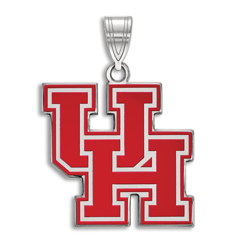 University of Houston Enamel Charm Sterling Silver