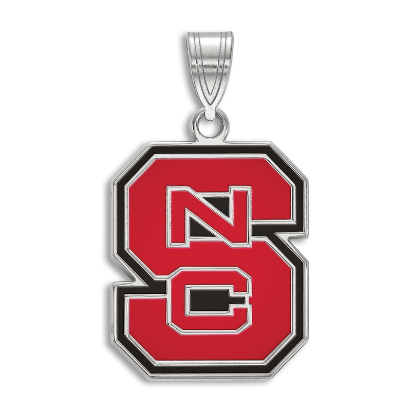 Main Image 1 of North Carolina State University Enamel Charm Sterling Silver