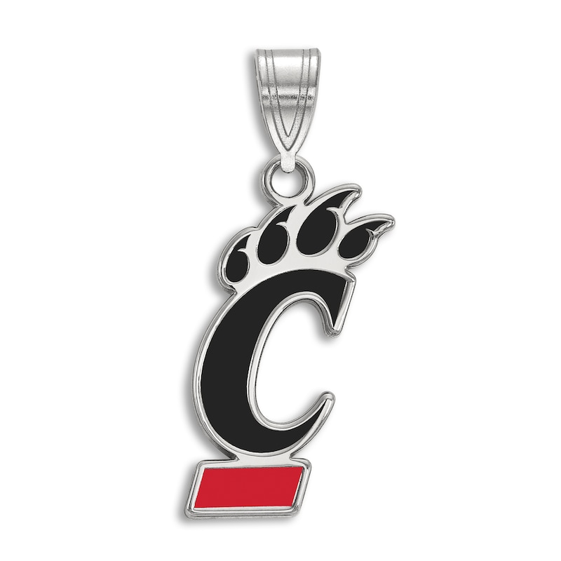 Main Image 1 of University of Cincinnati Enamel Charm Sterling Silver