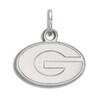 Thumbnail Image 0 of University of Georgia Small Necklace Charm Sterling Silver
