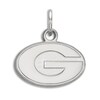 Thumbnail Image 1 of University of Georgia Small Necklace Charm Sterling Silver