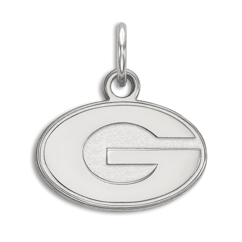 University of Georgia Small Necklace Charm Sterling Silver
