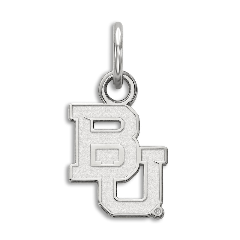 Main Image 1 of Baylor University Small Necklace Charm Sterling Silver