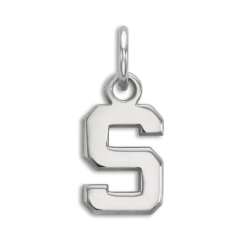 Main Image 1 of Michigan State University Small Necklace Charm Sterling Silver