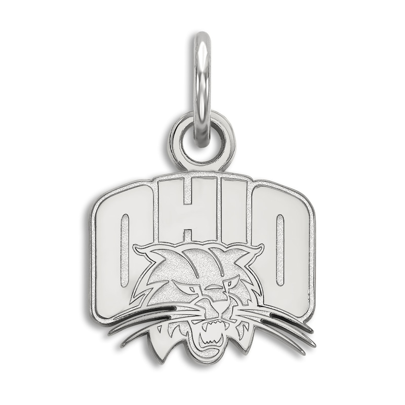 Main Image 1 of Ohio University Small Necklace Charm Sterling Silver