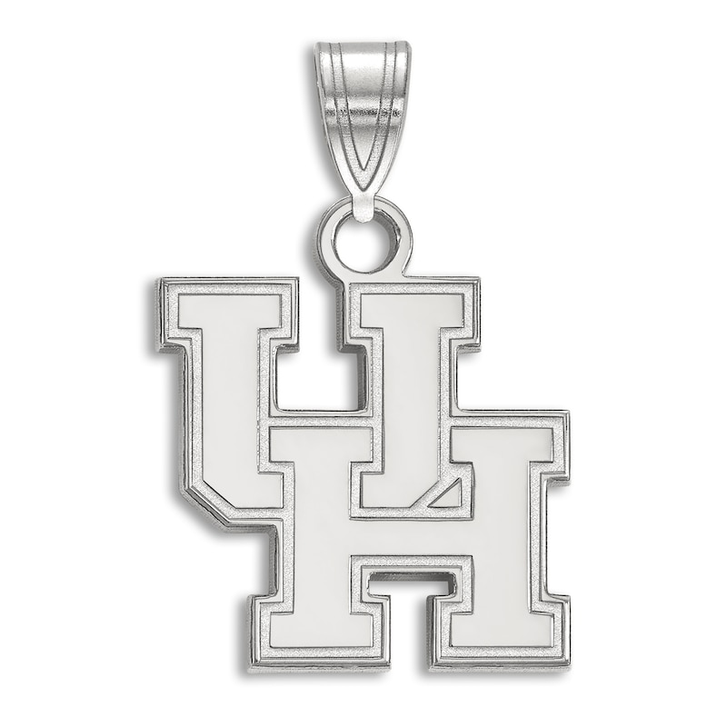 Main Image 1 of University of Houston Small Necklace Charm Sterling Silver