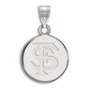 Thumbnail Image 1 of Florida State University Small Disc Necklace Charm Sterling Silver