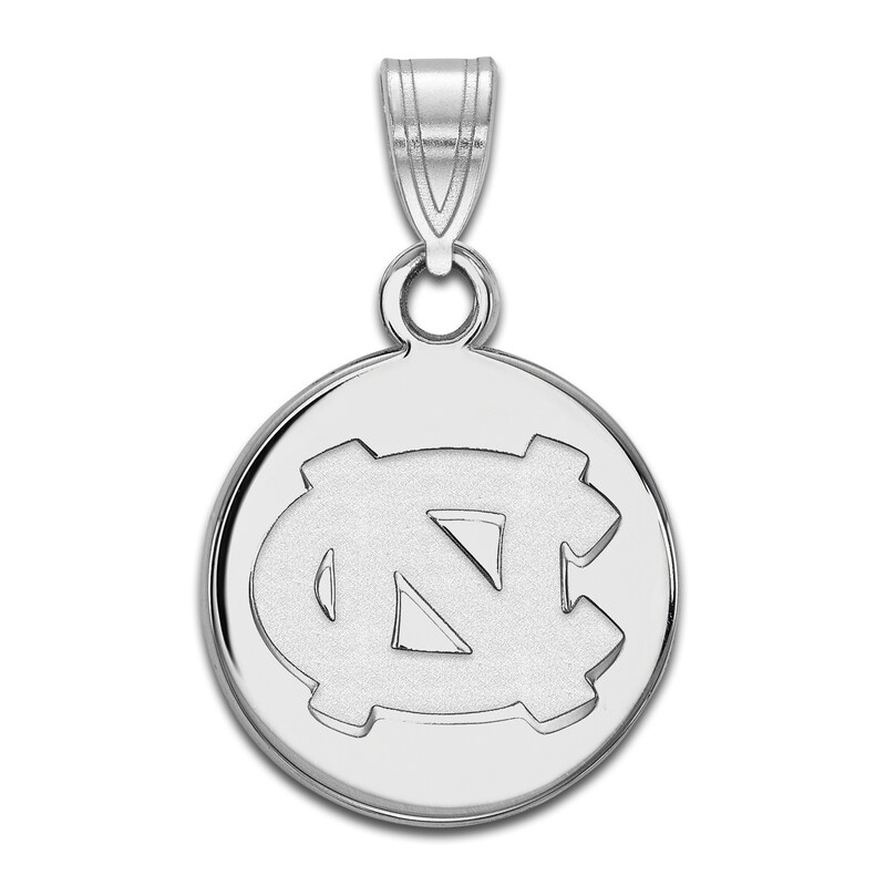 University of North Carolina Small Necklace Charm Sterling Silver