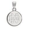 Thumbnail Image 1 of University of Notre Dame Small Necklace Charm Sterling Silver
