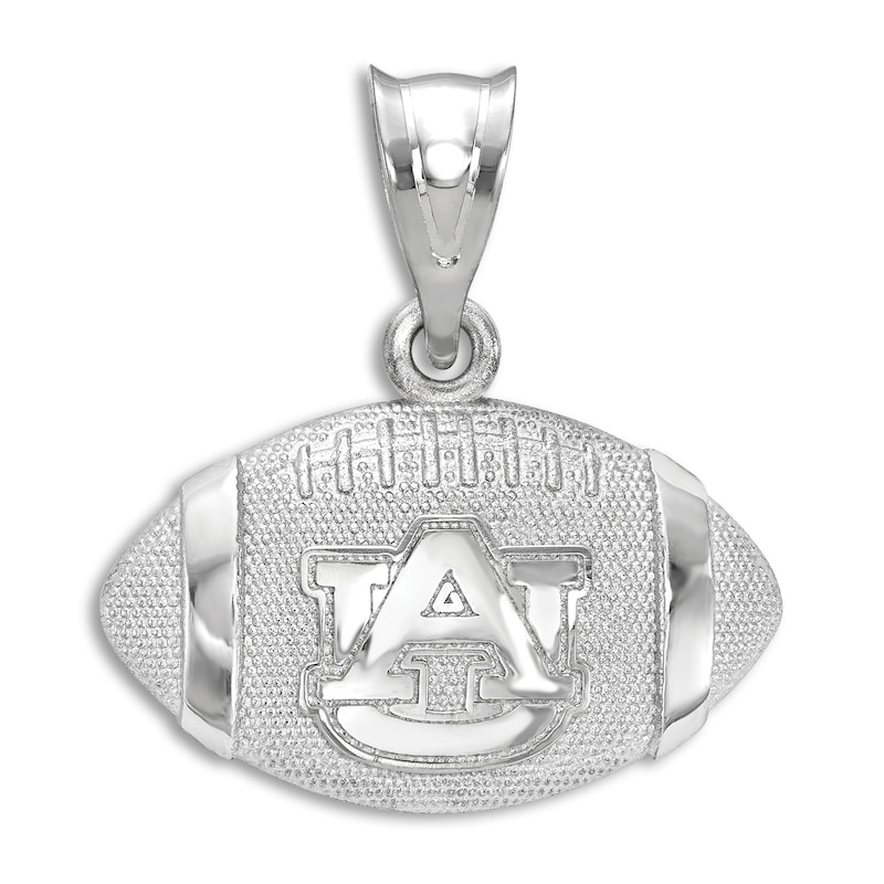 Auburn University Football Necklace Charm Sterling Silver