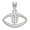 Thumbnail Image 1 of Indiana University Football Necklace Charm Sterling Silver
