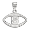 Thumbnail Image 1 of North Carolina State University Football Necklace Charm Sterling Silver