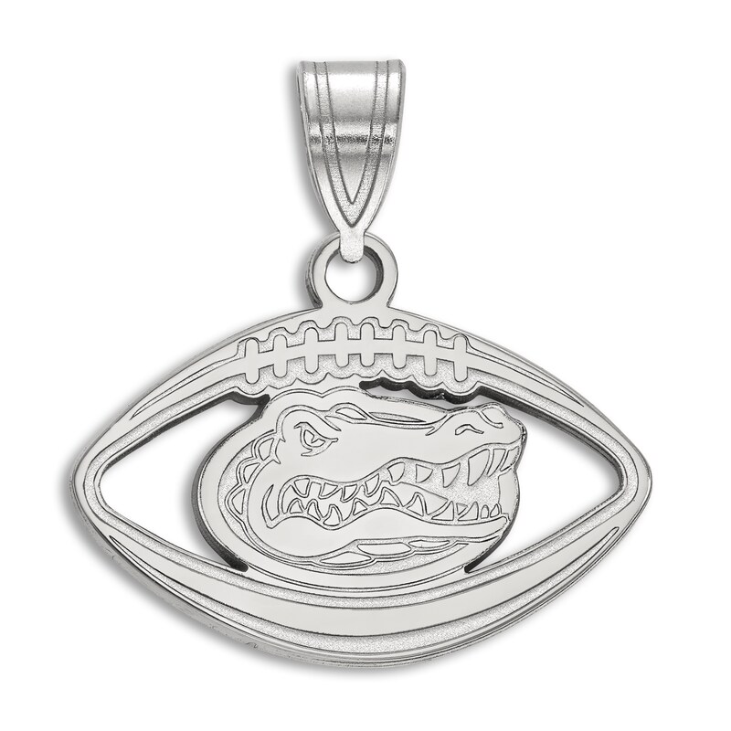 Main Image 1 of University of Florida Football Necklace Charm Sterling Silver