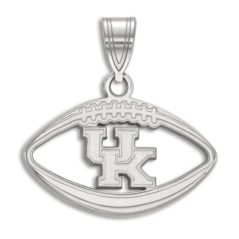 Main Image 1 of University of Kentucky Football Necklace Charm Sterling Silver