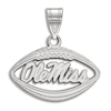 University of Mississippi Football Necklace Charm Sterling Silver