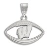 Thumbnail Image 1 of University of Wisconsin Football Necklace Charm Sterling Silver