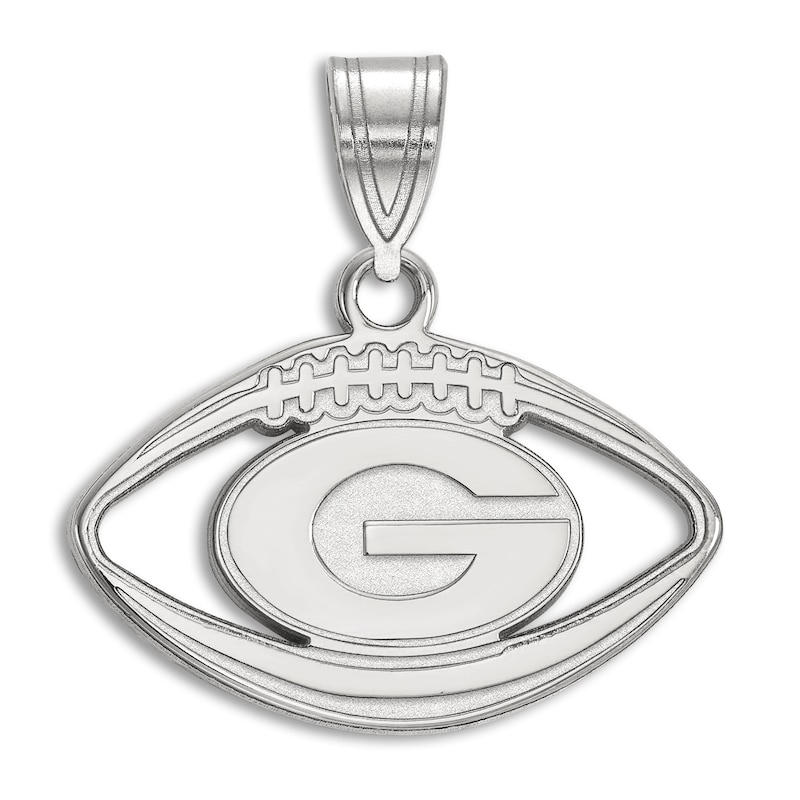 University of Georgia Football Necklace Charm Sterling Silver