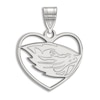Thumbnail Image 1 of Oregon State University Heart Necklace Charm Sterling Silver