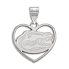Thumbnail Image 1 of University of Florida Heart Necklace Charm Sterling Silver