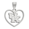 Thumbnail Image 1 of University of Kentucky Heart Necklace Charm Sterling Silver