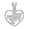 Wake Forest University Heart Necklace Charm Sterling Silver