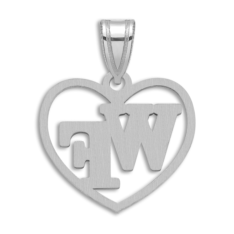 Main Image 3 of Wake Forest University Heart Necklace Charm Sterling Silver