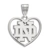 Thumbnail Image 1 of University of Notre Dame Heart Necklace Charm Sterling Silver