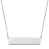 Thumbnail Image 1 of Auburn University Small Bar Necklace Sterling Silver 18"